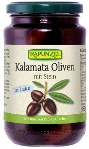 Masline - Masline Kalamata bio cu samburi, in saramura