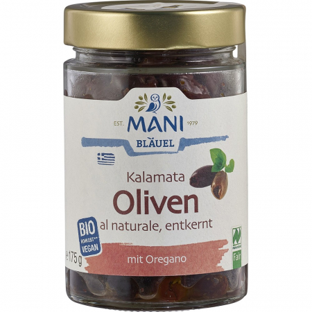 Masline - Masline kalamata fara sâmburi, cu oregano, raw vegan