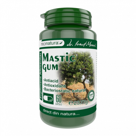 Sistemul digestiv si afectiuni digestive - Mastic gum, 60 capsule, Medica