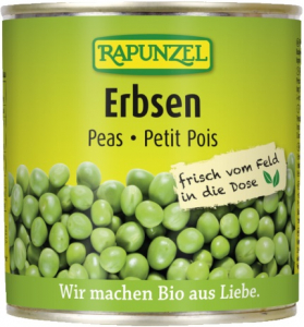 Gemuri, produse conservate - Mazare verde bio la conserva