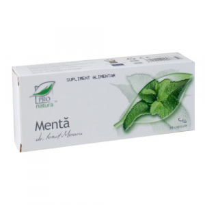 Sistemul digestiv si afectiuni digestive - Menta, 30 capsule, Medica
