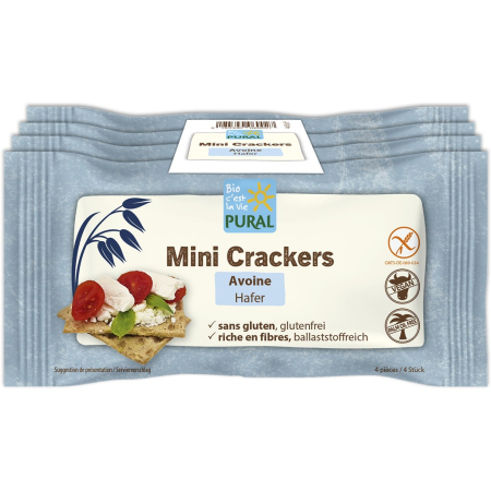 Alimente - Mini crackers din ovaz, fara gluten 4x35g, eco