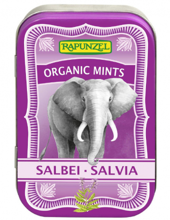 Guma de mestecat bio - Mints drajeuri bio cu salvie