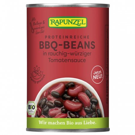 Legume bio in conserva - Mix bio de fasole BBQ in sos de rosii