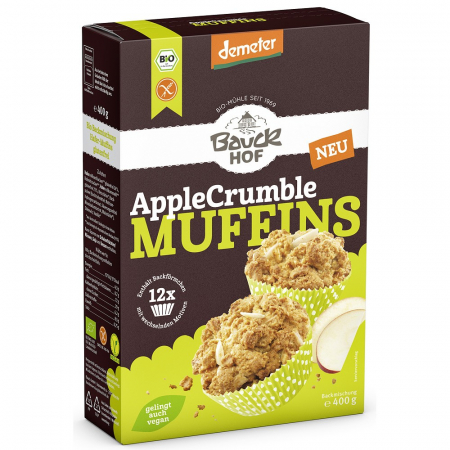 Mixuri bio si blaturi - Mix pentru muffins bio cu mere, fara gluten