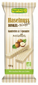 Biscuiți, crackers, jeleuri - Napolitana bio cu alune de pădure