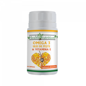 Reduceri - Omega 3 ulei de peste 500 mg +Vitamina E 5mg,60 capsule, Health Nutrition