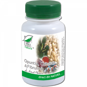 Detoxifiere - Opuntia & Chitosan & Fibrulina, 60 capsule, Medica