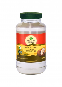 Ulei, otet - Organic India Ulei de Cocos Virgin Presat la Rece (Raw, Extra) Premium 500ml