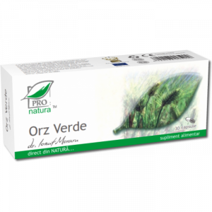 Inima si circulatie - Orz verde, 30 capsule, Medica