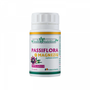 Somn linistit - Passiflora cu Magneziu 100% naturala, 90 capsule, Health Nutrition