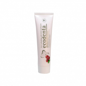 Igiena orala - Pasta de dinti 2 in 1, anti-tartru, cu efect racoritor cu extract de coacaze si Kalident, Ecodenta, 100ml