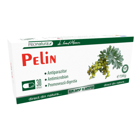 Sistemul digestiv si afectiuni digestive - Pelin, 30 capsule, Medica