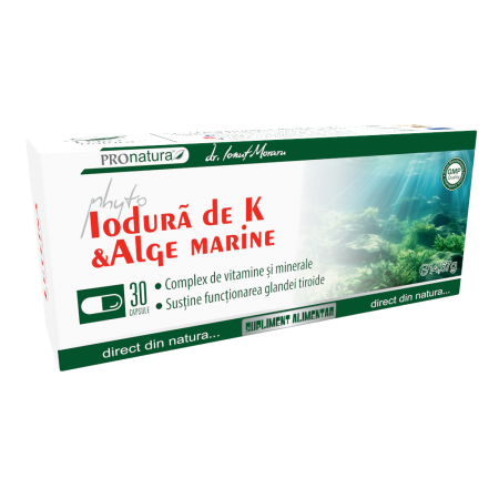 Alge - Phyto Iodura de K & Alge Marine, 30 capsule, Medica