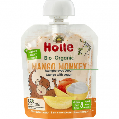 Piure bio copii - Piure bio de mango cu iaurt pentru copii, +8 luni