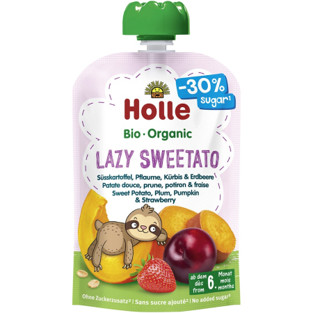 Piure bio copii - Piure bio din cartof dulce, prune, dovleac si capsuni, pentru copii, +6 luni