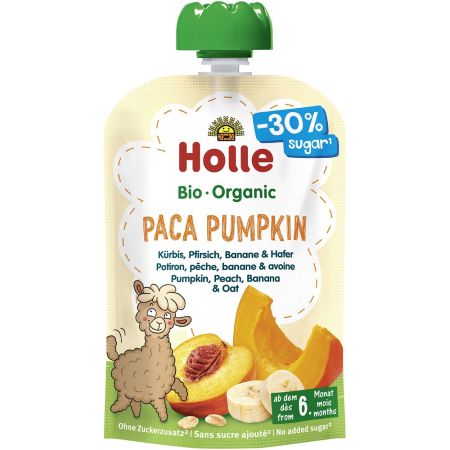 Piure bio copii - Piure din dovleac, piersici, banane si ovaz, fara gluten, pentru copii, +6 luni