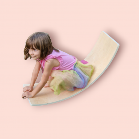 Placa de echilibru si balans din lemn, pentru copii, tip Montessori [2]