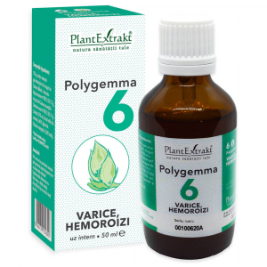 Tincturi si extracte - Polygemma 6 Varice și Hemoroizi, 50 ml, Plant Extrakt