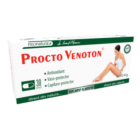 Remedii - Procto Venoton Medica, 30 capsule - Varice și Hemoroizi