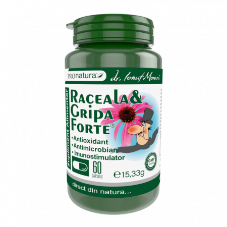 Raceala si gripa - Raceala&gripa forte, 60 capsule, Medica