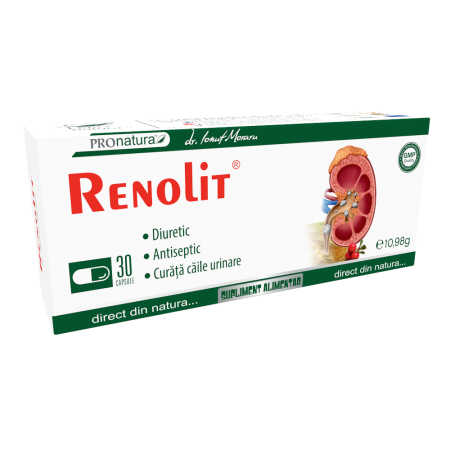 Suplimente si Remedii - Renolit, 30 capsule, Medica