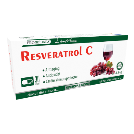 Raceala si gripa - Resveratrol C, 30 capsule, Medica
