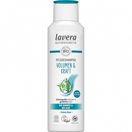 Cosmetice - Sampon pentru volum si par puternic cu bambus bio si alge bio