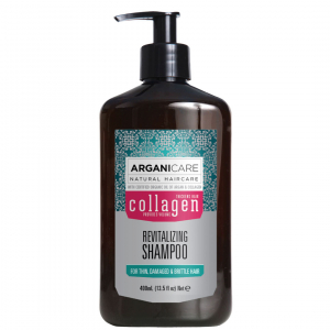 Pentru femei - Sampon revitalizant cu colagen pentru par subtire, deteriorat si fragil, Arganicare, 400 ml