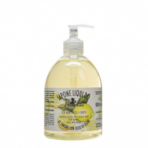 Sapunuri - Sapun lichid vegetal hidratant cu lamaie si ulei de masline, Florinda, 500 ml, La Dispensa