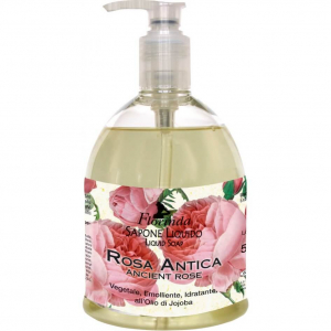 Sapunuri - Sapun lichid vegetal hidratant cu Rosa Antica si ulei de Jojoba, Florinda, 500 ml La Dispensa