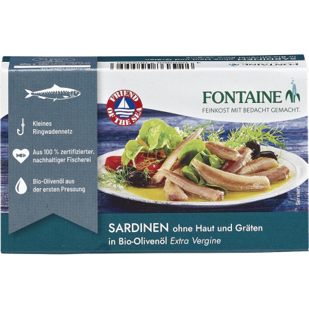 Alimente - Sardine fara piele si oase in ulei de masline