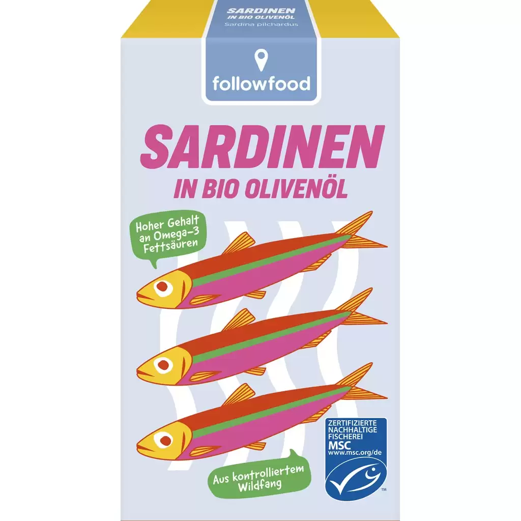 Alimente de baza - Sardine in ulei extravirgin bio de masline