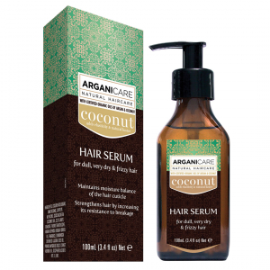 Cosmetice - Serum reparator cu ulei de cocos pentru par fara stralucire, foarte uscat si frizzy, Arganicare, 100 ml