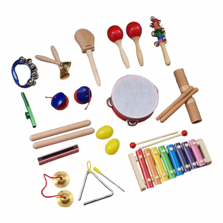 Set de 15 instrumente muzicale cu rucsac pentru copii [3]