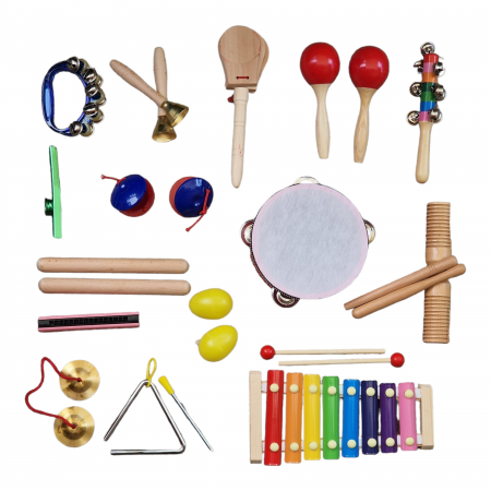 Set de 15 instrumente muzicale cu rucsac pentru copii [1]