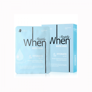 Masti faciale - Set masti hidratante pentru ten uscat, Water Wish, 115 ml, Simply When (5 buc)