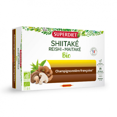 Imunitate - Shiitake - Reishi - Maitake - Ciuperci Bio 20 fiole x 15 ml