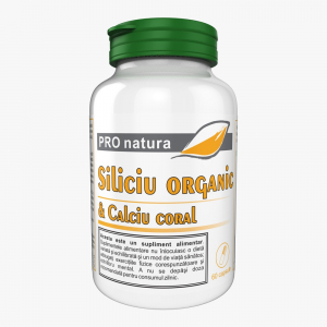 Calciu - Siliciu Organic si Calciu Coral, 60 capsule, Medica
