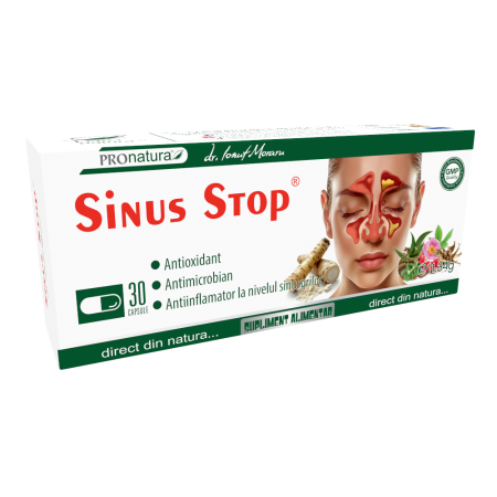 Sistemul respirator - Sinus Stop, 30 capsule, Pro Natura