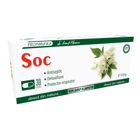 Sistemul respirator - Soc, 30 capsule, Medica