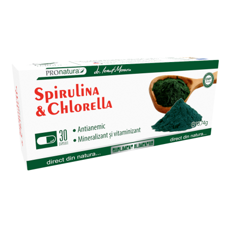 Slabit - Spirulina & Chlorella, 30 capsule, Medica