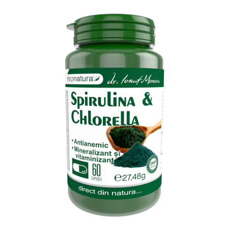 Slabit - Spirulina & Chlorella, 60 capsule, Medica