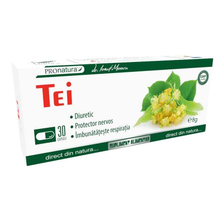 Raceala si gripa - Tei, 30 capsule, Medica