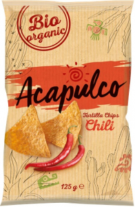 Alimente - Tortilla bio chips cu chili