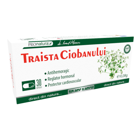 Suplimente si Remedii - Traista Ciobanului, 30 capsule, Medica