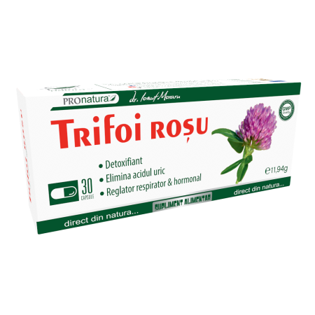 Sistemul digestiv si afectiuni digestive - Trifoi rosu, 30capsule, Medica