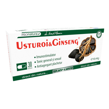 Aparatul urogenital - Usturoi & Ginseng, 30 capsule, Medica