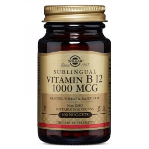 Vitamina B12 1000 μg, 100 tablete, Solgar [1]
