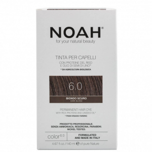 Vopsea de par - Vopsea de par naturala, Blond inchis, 6.0,Noah, 140 ml